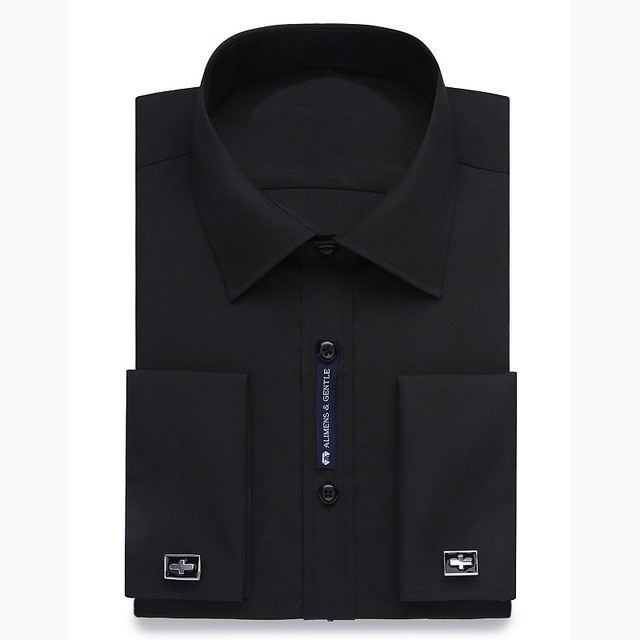Alimens & Gentle Mens French Cuff Dress Shirt Men