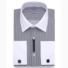 Load image into Gallery viewer, Alimens &amp; Gentle Mens French Cuff Dress Shirt Men