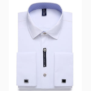 Alimens & Gentle Mens French Cuff Dress Shirt Men