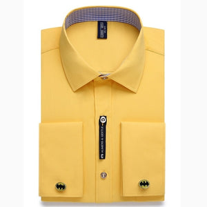 Alimens & Gentle Mens French Cuff Dress Shirt Men