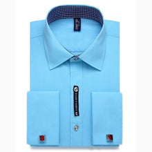 Load image into Gallery viewer, Alimens &amp; Gentle Mens French Cuff Dress Shirt Men