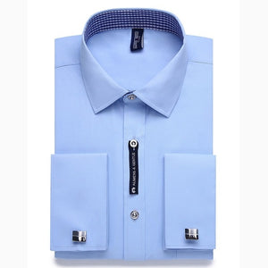 Alimens & Gentle Mens French Cuff Dress Shirt Men