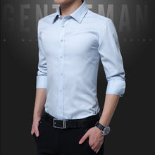 Load image into Gallery viewer, Legible Casual Social Formal shirt Men long Sleeve Shirt Business