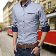 Load image into Gallery viewer, Legible Casual Social Formal shirt Men long Sleeve Shirt Business