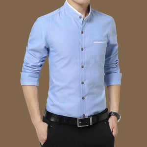 Legible Casual Social Formal shirt Men long Sleeve Shirt Business