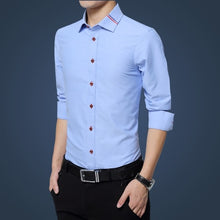 Load image into Gallery viewer, Legible Casual Social Formal shirt Men long Sleeve Shirt Business